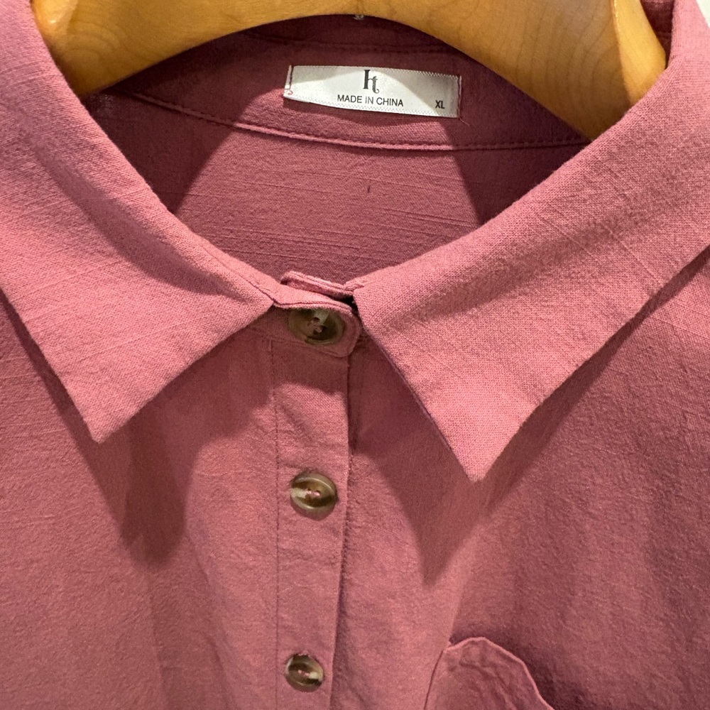 Pink Button-Up Shirt - Picture 2 of 3